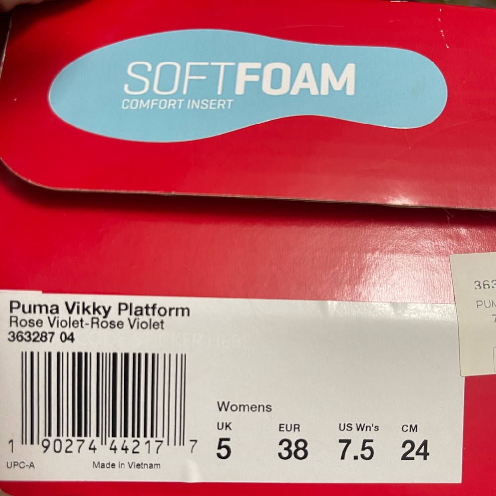 Puma Vikky Platform Women’s size 5 - Picture 6 of 9